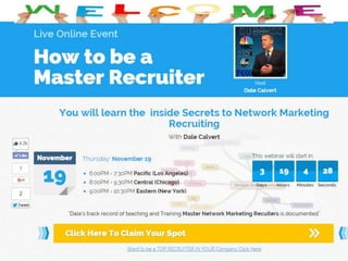 How to be a Master MLM Recruiter