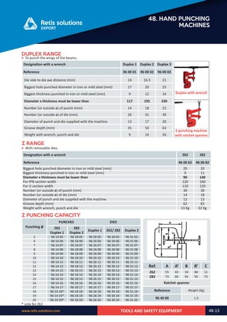 Retis english catalog