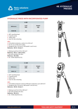 Retis english catalog