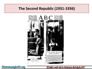 The Second Republic (1931-1936)
The 1934 revolution in Catalonia
 