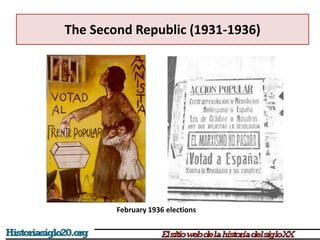 The Second Republic (1931-1936)
February 1936 elections
 