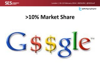 London | 10–13 February 2014 | #SESLON | @SESConf
@WolfgangDigital

>10% Market Share

 