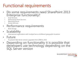 Functional requirements
 