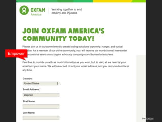 Site: OXFAM 
Empower 
 