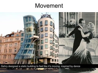 Movement Gehry designed a static building to feel like it’s moving, inspired by dance 