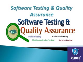 Software testing & Quality Assurance 