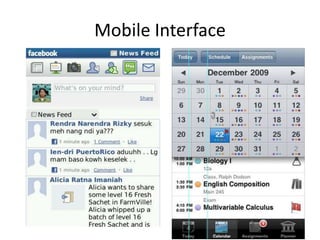 Mobile Interface