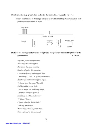 Sslc english-first-and-second-paper-5-model-question-papers