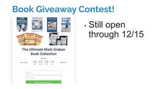 Book Giveaway Contest!
• Still open
through 12/15
 