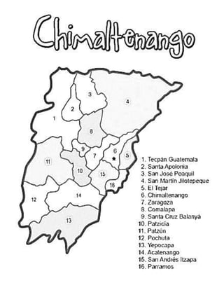 mapas de los departamentos de guatemala.