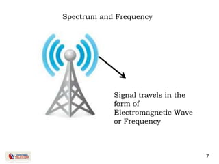 7
Signal travels in the
form of
Electromagnetic Wave
or Frequency
Spectrum and Frequency
 