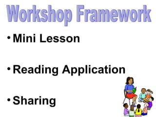 Mini Lesson Reading Application Sharing Workshop Framework 