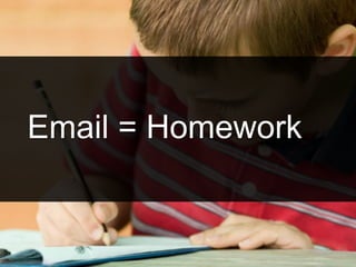 Email = Homework
 