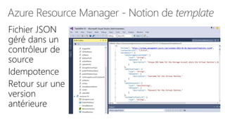 Azure Resource Manager - Notion de template
 