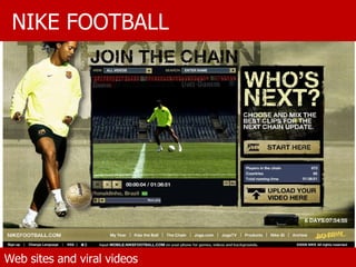 NIKE FOOTBALL Web sites and viral videos 