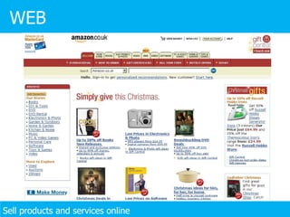 WEB Sell products and services online 