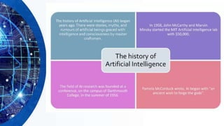 INTRODUCTION TO ARTIFICIAL INTELLIGENCE AND MACHINE LEARNING