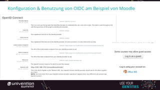 Konfiguration & Benutzung von OIDC am Beispiel von Moodle
 