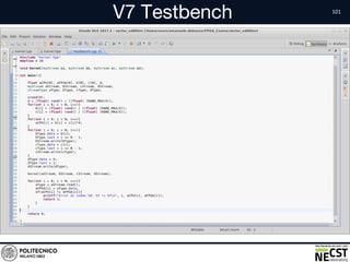 V7 Testbench
• Text
 