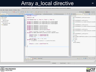 Array a_local directive
• Text
 