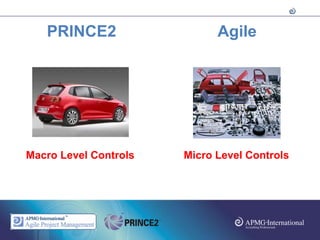 PRINCE2                   Agile




Macro Level Controls   Micro Level Controls
 