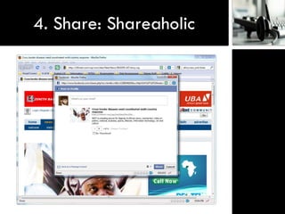 4. Share: Shareaholic
 