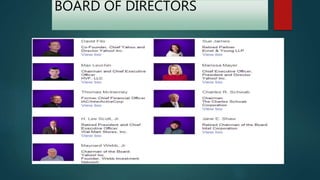 BOARD OF DIRECTORS
 