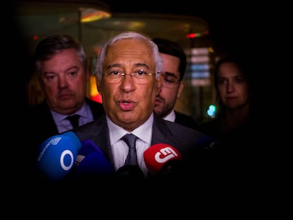 El Primer Ministro portugués Antonio Costa en Lisboa, Portugal, el 9 de noviembre de 2023 tras su renuncia como primer ministro