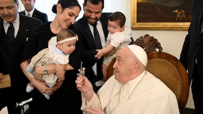 El Papa, en el Vaticano este viernes.