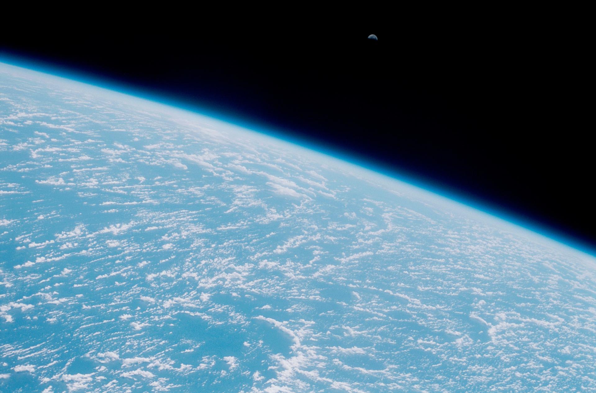 Image of Earth's blue ocean of the central pacific ocean