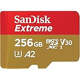 【 サンディスク 正規品 】 SanDisk microSD カード 256GB UHS-I U3 V30 書込最大130MB/s Full HD & 4K アクションカメラ Extreme SDSQXAV-256G-GH3MA 簡易デザインパッケー