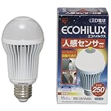 アイリスオーヤマ LED電球 人感センサー付 電球色(LDA6LHS) 250lm