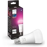 Philips Hue スマート電球 E26 100W フルカラー 1個 - フィリップスヒュー LEDライト スマートライト アレクサ対応 照明 1600lm マルチカラー 1600万色 電球色 昼白色 調光 調色 スマートホーム 間接照明 音声操