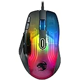 ROCCAT ゲーミングマウス Kone XP 有線 ブラック/黒 光学式/19K/オプティカルスイッチ/多ボタン/104g/4D Wheel/PTFE/RGB/Reflex/MMO ドイツデザイン 【日本正規代理店品】