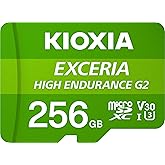 KIOXIA(キオクシア) 旧東芝メモリ microSD 256GB 高耐久 ドラレコ・監視カメラ対応 UHS-I U3 V30 Class10 microSDXC 4K対応 最大読出速度100MB/s 最大書込50MB/s 日本製 国内サポート正規