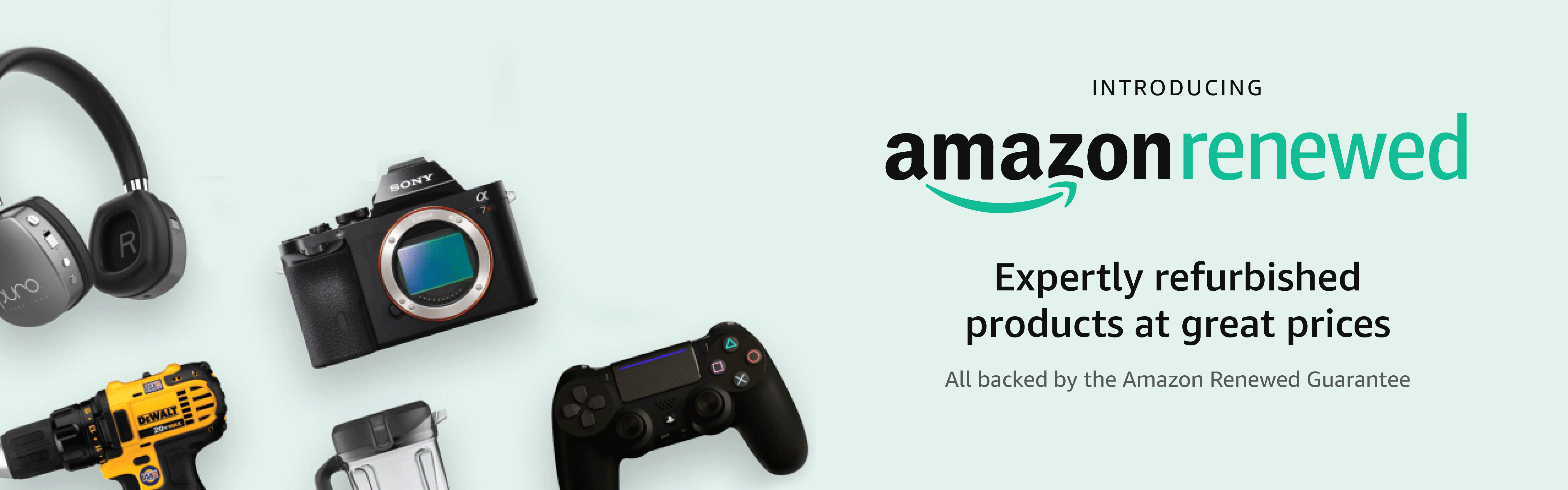 Introducing Amazon Renewed  Expertly refurbished products at great prices Backed by the Amazon Renewed Guarantee