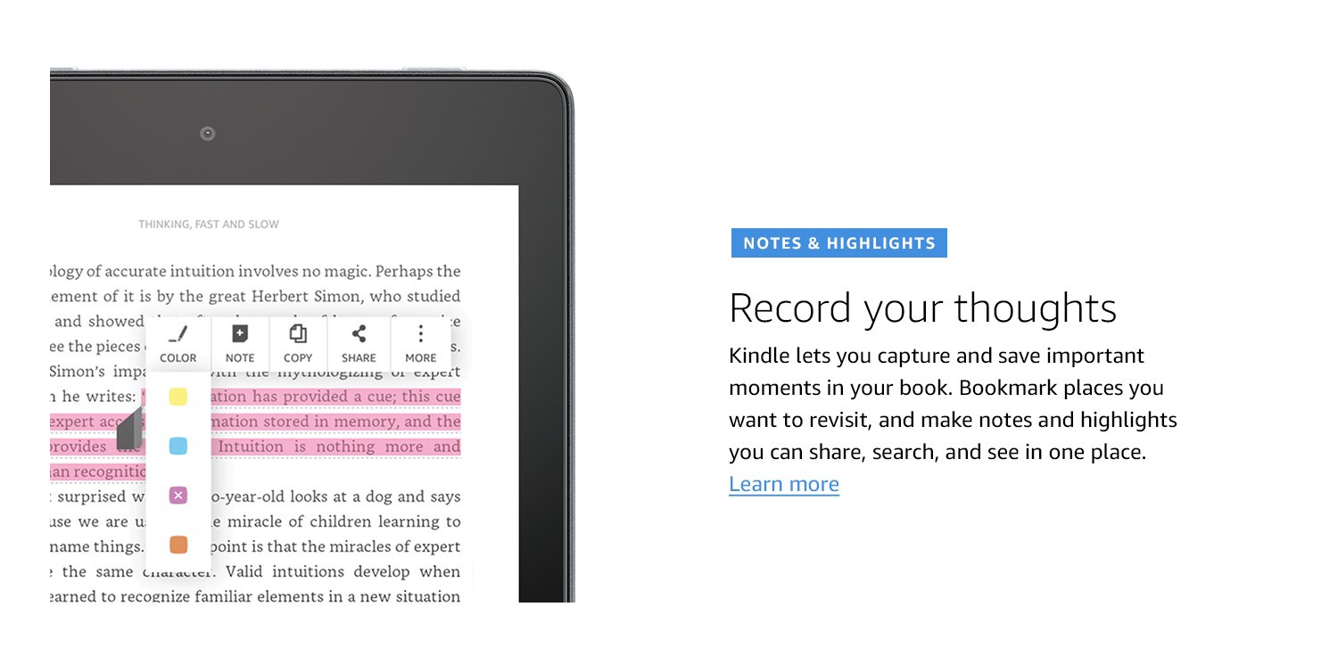 Notes & Highlights. Record your thoughts.