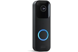 Blink Video Doorbell | Two-way audio, HD video, motion and chime app alerts and Alexa enabled — wired or wire-free (Black)