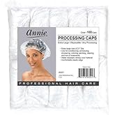 "ANNIE" Extra Large Processing Caps Clear 100 Caps (1 pack)