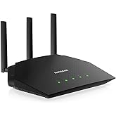 NETGEAR 4-Stream 6 Router (R6700AXS) – with 1-Year Armor Cybersecurity Subscription - AX1800 Wireless Speed (Up to 1.8 Gbps) 