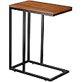 Maxtown Side Table, End Table, C Table for Sofa, Bed, Living Room, Bedroom, Couch Tables That Slide Under, Narrow Side Table 