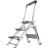 Little Giant Ladders, Safety Step, 3-Step, 3 Foot, Step Stool, Aluminum, Type 1A, 300 lbs Weight Rating, (10310BA)