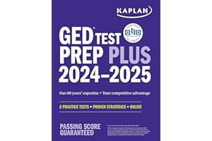 GED Test Prep Plus 2024-2025: Includes 2 Full Length Practice Tests, 1000+ Practice Questions, and 60+ Online Videos (Kaplan 