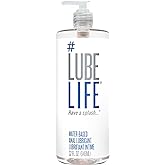 Lube Life Water-Based Anal Lubricant, Personal Backdoor Lube for Men, Women and Couples, Non-Staining, 32 Fl Oz