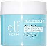 e.l.f. Holy Hydration! Face Cream, Broad Spectrum SPF 30 Sunscreen, Moisturizes & Softens Skin, Quick-Absorbing & Ultra-Hydra