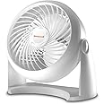 Honeywell HT-904 TurboForce Tabletop Air Circulator Fan, Small, White – Quiet Personal Fan for Home or Office, 3 Speeds and 9