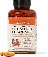 NatureWise Curcumin Turmeric 2250mg | 95% Curcuminoids & BioPerine Black Pepper Extract | Advanced Absorption for Joint Suppo