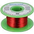 BNTECHGO 24 AWG Magnet Wire - Enameled Copper Wire - Enameled Magnet Winding Wire - 4 oz - 0.0197" Diameter 1 Spool Coil Red 