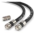 G-PLUG 10FT RG6 Coaxial Cable Connectors Set – High-Speed Internet, Broadband and Digital TV Aerial, Satellite Cable Extensio