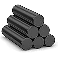 Realth Magnetic Cylinder with Epoxy Coating Black Neodymium Permanent Rare Earth Circular Magnets Rod for Research Industrial